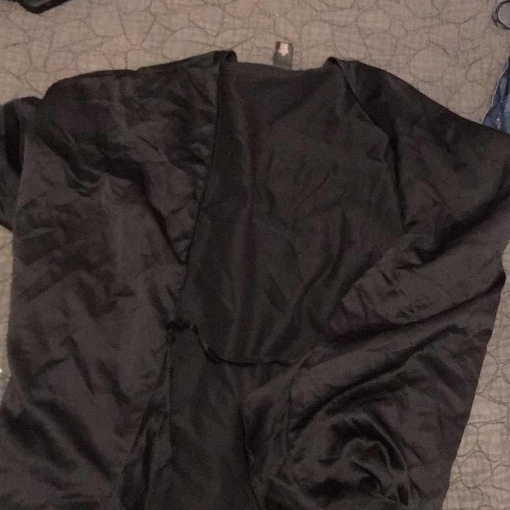 Silky rope with letters on back
